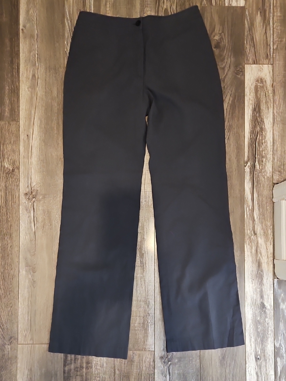 Dries Van Noten Women's Navy Blue Dress Trousers Wide Leg Pants 100% Cotton 42